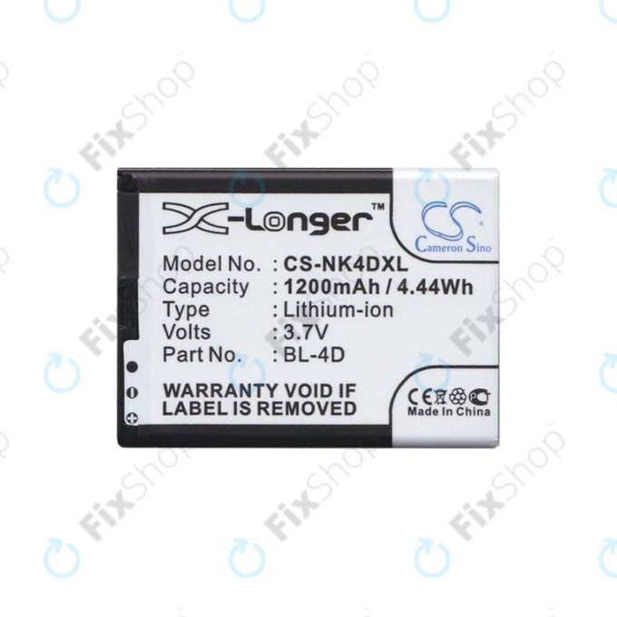 Nokia E5 - Akku Batterie BL-4D 1200mAh HQ