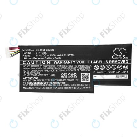 Akku batterie für MSI GF63, MSI GF75, MSI GS63, 4500mAh, Li-Pol, 11.4V, BTY-M6K, HQ