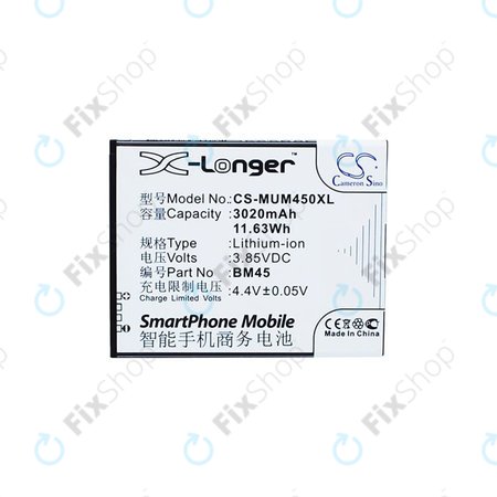 Xiaomi Note 2 Premium Edition - Akku Batterie BM45 3020mAh HQ