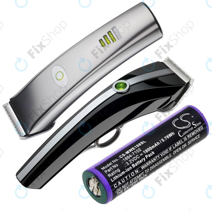 Akku batterie für Moser Ermila 1884, 1885, Wahl 1884 LI+PRO, Wahl Ermila 1884, 1885, 1800mAh, LiFePO4, 3.2V, -, HQ