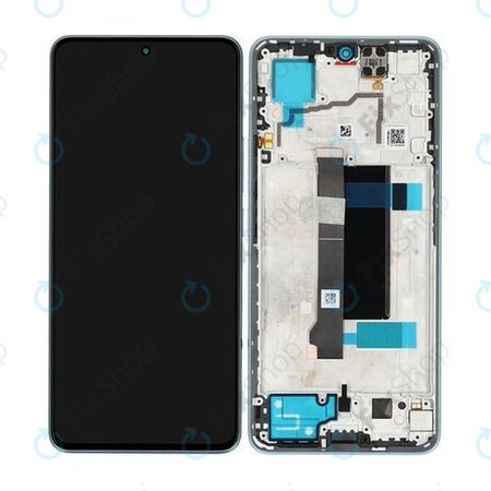 Xiaomi Redmi Note 13 Pro 5G 2312DRA50C - LCD Display + Touchscreen Front Glas + Rahmen (Ocean Teal) - 5600010N1600 Genuine Service Pack