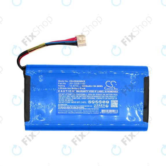 Akku batterie für Ecovacs Deebot X2 Omni, 5900mAh, Li-Ion, 14.4V, 201-2228-1457, HQ