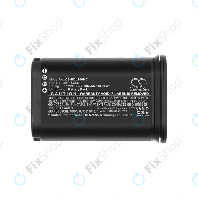 Batterie für Leica Q2, Q3, SL2, SL2s, 2600mAh, Li-Ion, 7.2V, BP-SCL6, HQ