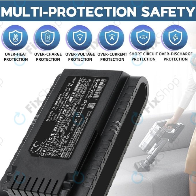 Samsung Jet 75, 75 Multi, 75 Premium, VS70, 90, VS9000 - Akku Batterie VCA-SBT90, VCA-SBT90E, DJ96-00221A Li-Ion 21.6V 2000mAh HQ