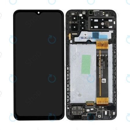 Samsung Galaxy A13 A137F - LCD Display + Touch Screen + Frame (Black) - GH82-29227A, GH82-29228A Genuine Service Pack