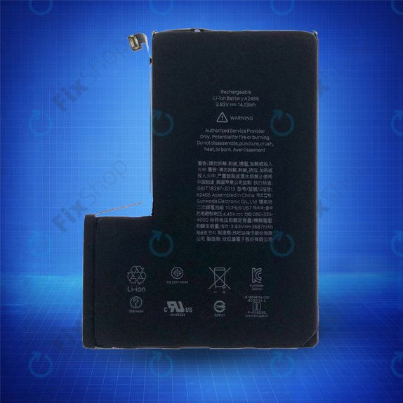 Akku Batterie für iPhone 12 Pro Max, 3687mAh, A2466, Service Pack