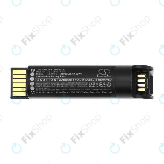 Batterie für Zebra CR2278, DS22, 2600mAh, Li-Ion, 3.7V, BT-000317-01, HQ