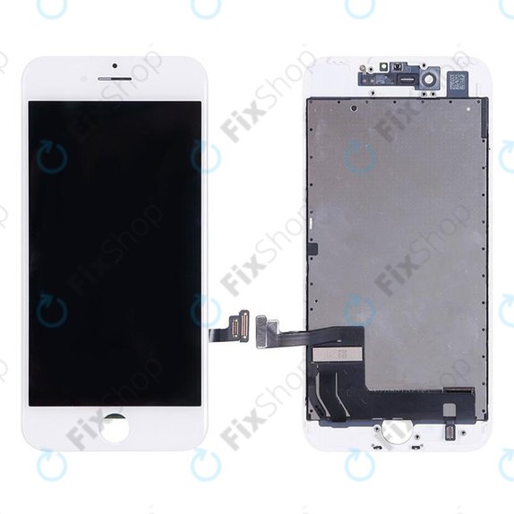 Display In-Cell für iPhone 7, White, Touchscreen-Glas mit Rahmen, FixPremium