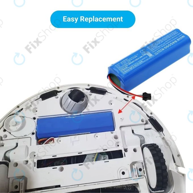 Xiaomi Roidmi EVE Plus, Viomi, Lydsto, Proscenic, Tefal - Akku Batterie NR18650 M26-4S2P, SUN-INTE-181, H18650CH-4S2P Li-Ion 14.4V 6700mAh HQ