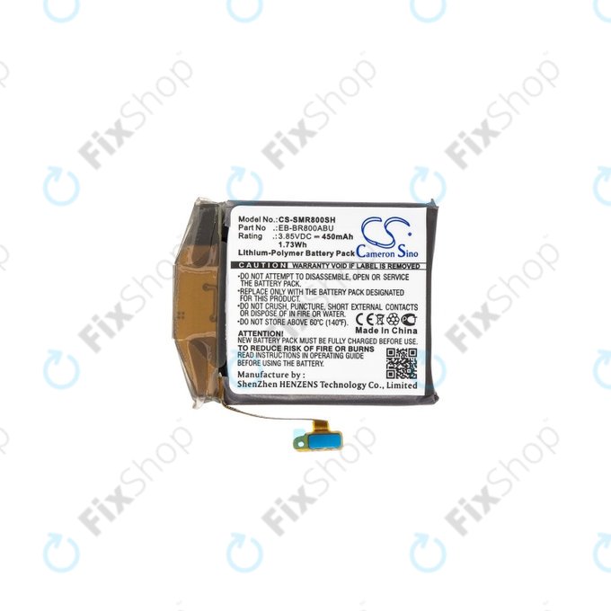 Akku Batterie für Samsung Galaxy Watch 46mm R800, 450mAh, Li-Pol, 3.85 V, EB-BR800ABU, HQ