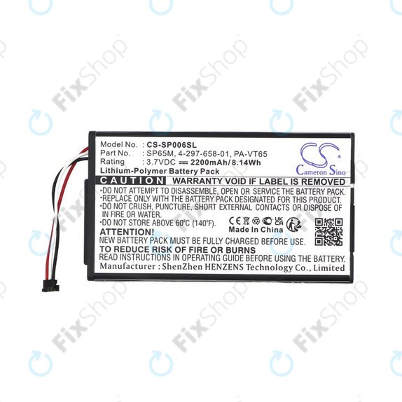 Akku batterie für Sony PS Vita, 2200mAh, Li-Pol, 3.7V, SP65M, HQ