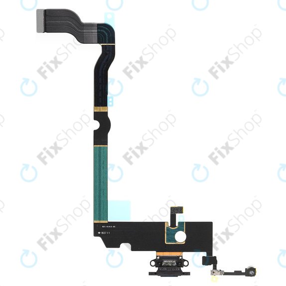 Apple iPhone XS Max - Ladestecker Ladebuchse + Flex Kabel (Space Gray)