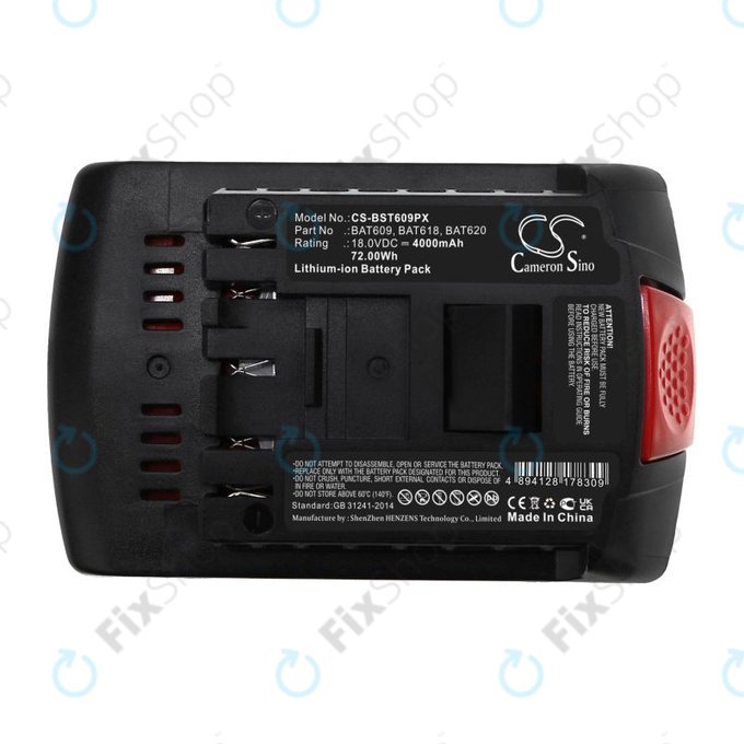Akku batterie für Bosch 17618, Gsb 18, 4000mAh, Li-Ion, 18V, BAT620, HQ