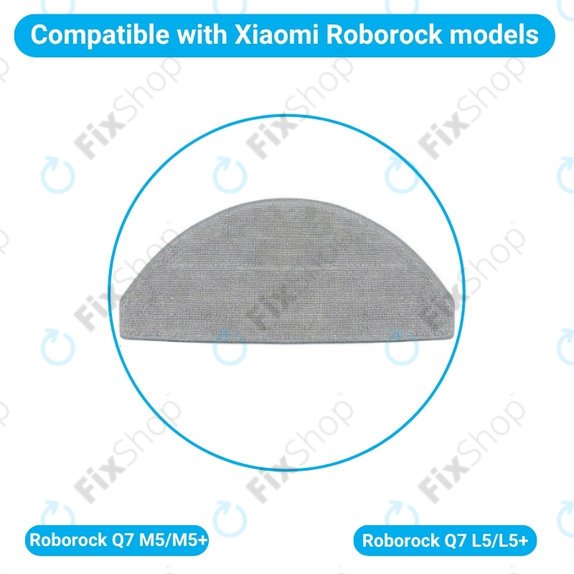 Wischtuch, 2 Stk. für Xiaomi Roborock Q7 M5, Q7 M5+, Q7 L5, Q7 L5+
