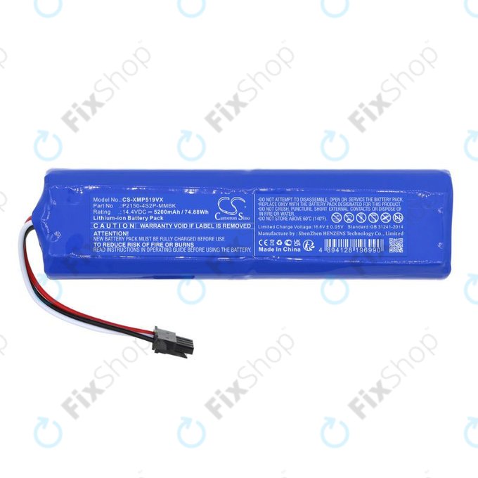 Xiaomi Mi Robot Vacuum Mop 2 Ultra, Dreame D10s Pro, L10, L10s Pro, Ultra, L20 Ultra - Batéria P2150-4S2P-MMBK Li-Ion 14.4V 5200mAh HQ - Akku Batterie P2150-4S2P-MMBK Li-Ion 14.4V 5200mAh HQ