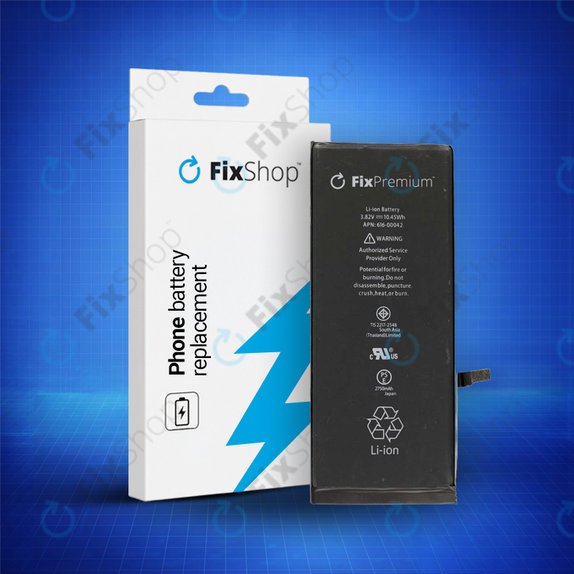 Akku Batterie für iPhone 6S Plus, 2750mAh, FixPremium