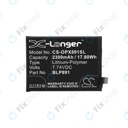 Oppo A52, A72, A92, Find X5 - Akku Batterie BLP891 2300mAh HQ