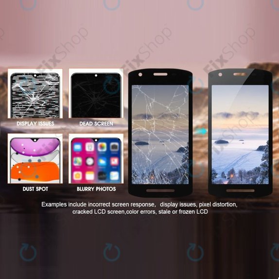 Zebra TC70, TC72, TC75, TC77 - LCD Display + Touchscreen Front Glas TFT (ohne Aussparung)