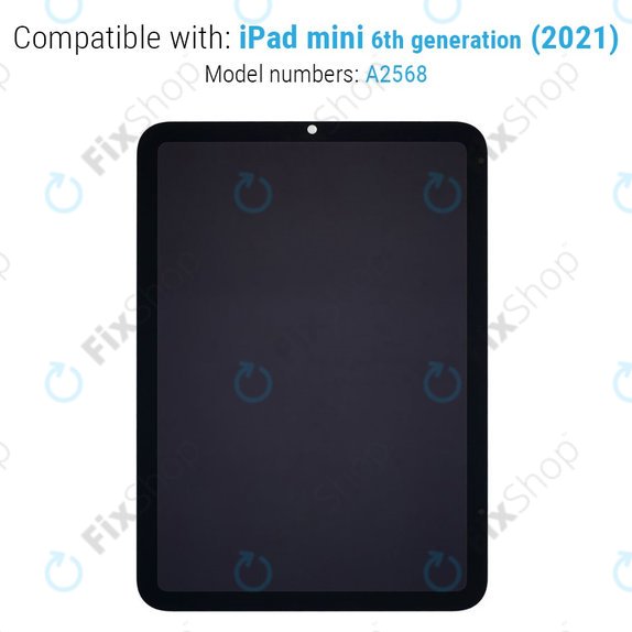 LCD-Display für iPad Mini 6, Touchscreen-Glas ohne Rahmen, Refurbished