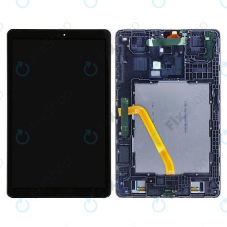 Samsung Galaxy Tab A 10.5 T590, T595 - LCD Display + Touchscreen Front Glas + Rahmen (Schwarz) - GH97-22197A Genuine Service Pack