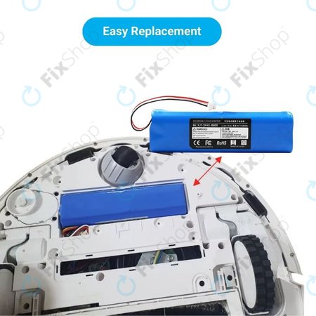 Xiaomi Roidmi EVE Plus, Viomi, Lydsto, Proscenic, Tefal - Akku Batterie XJT-2P4S-6800 Li-Ion 14.4V 6800mAh