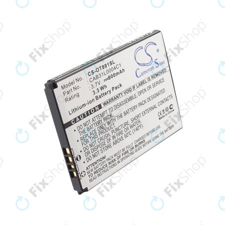 Batterie für Alcatel One Touch, OT, TCL A, Vodafone, 900mAh, Li-ion, 3.7V, CAB31L0004C1, HQ