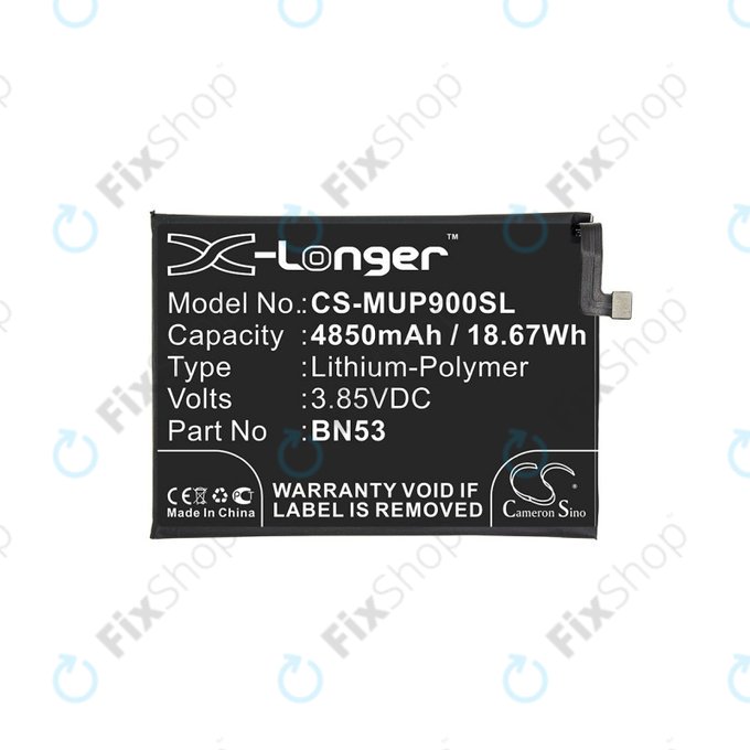 Xiaomi Redmi Note 9 Pro - Akku Batterie BN53 4850mAh HQ