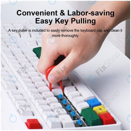 Multifunktionale Reinigungsbürste + Reinigungsstift + Schlüsselabzieher (Rot)