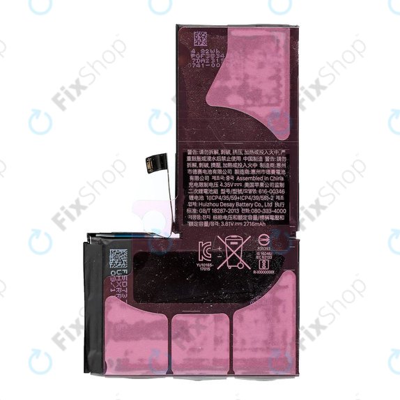 Akku Batterie für iPhone X, 2716mAh
