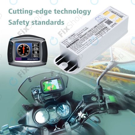 Akku batterie für Garmin Zumo 400, 550, 2600mAh, Li-Ion, 3.7V, 010-10863-00, 011-01451-00, HQ