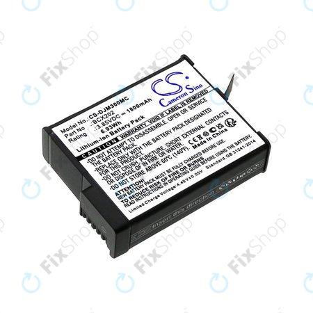 Akku batterie für DJI Osmo Action 3, Action 4, 1800mAh, Li-Ion, 3.85V, BCX202, HQ