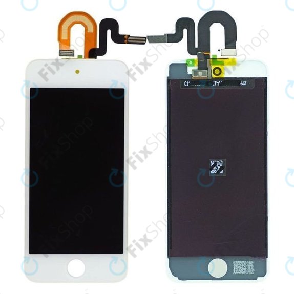 LCD-Display für iPod Touch (5th Gen, 6th Gen, 7th Gen), White, Touchscreen-Glas mit Rahmen