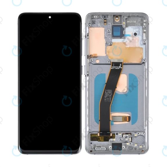 Samsung Galaxy S20 G980F - LCD Display + Touchscreen Front Glas + Rahmen (Cosmic Grey) OLED