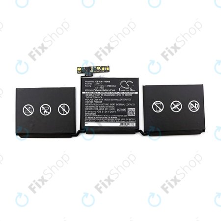 Apple MacBook Pro 13" A1708 (Late 2016 - Mid 2017) - Akku Batterie A1713 4700mAh HQ