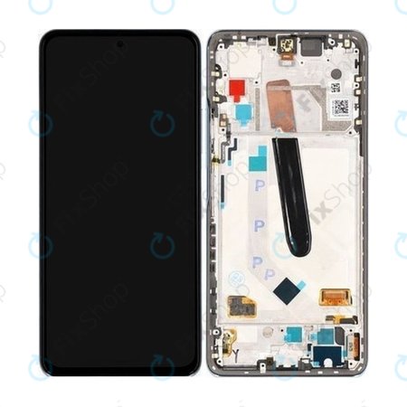 Xiaomi Poco F3 - LCD Display + Touchscreen Front Glas + Rahmen (Blue) - 560004K11A00 Genuine Service Pack
