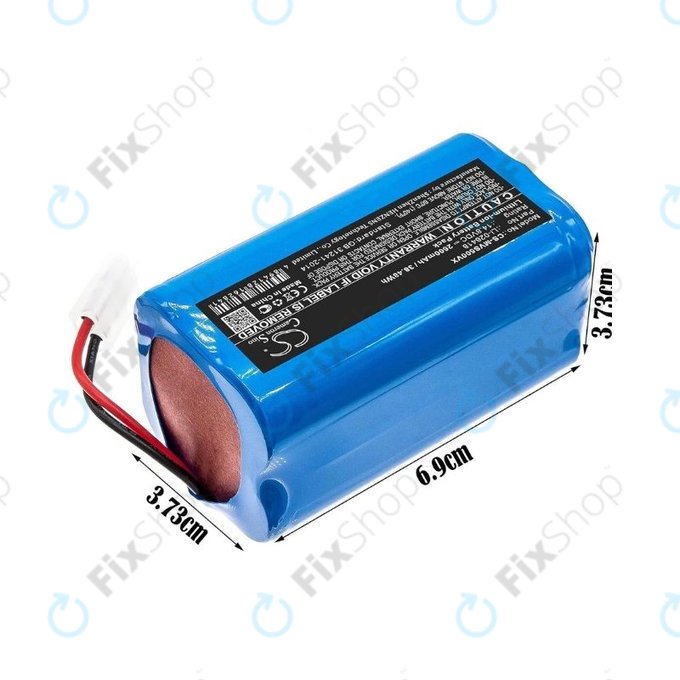 Xiaomi Essential (Mijia G1), Flyco FC-series, myVacBot SN500, Panasonic MC-series, Phicomm X3, Puppy R-series - Akku Batterie Li-026418 Li-Ion 14.8V 2600mAh HQ