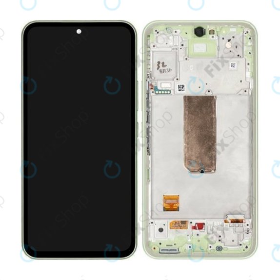 Samsung Galaxy A54 5G A546B - LCD Display + Touchscreen Front Glas + Rahmen (Light Green) - GH82-31231C, GH82-31232C Genuine Service Pack