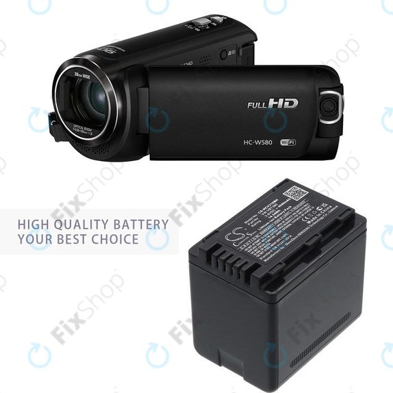 Akku batterie für Panasonic HC-550EB, 4040mAh, Li-Ion, 3.6V, VW-VBT380, HQ