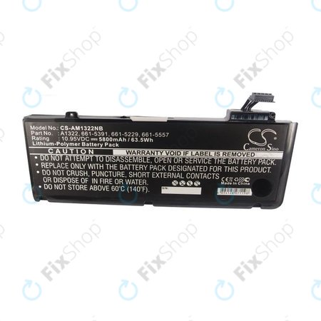 Apple MacBook Pro 13" A1278 (Mid 2009 - Mid 2012) - Akku Batterie A1322 5800mAh HQ
