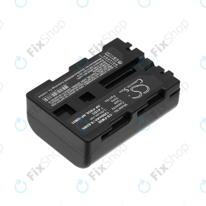 Batterie für Sony CCD-TR108, Cyber-shot DSC-S50, 1300mAh, Li-Ion, 7.4V, NP-QM51, HQ