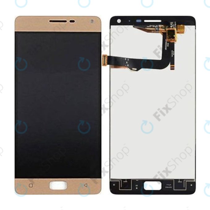 Lenovo VIBE P1 P1a42 - LCD Display + Touchscreen Front Glas (Gold) TFT