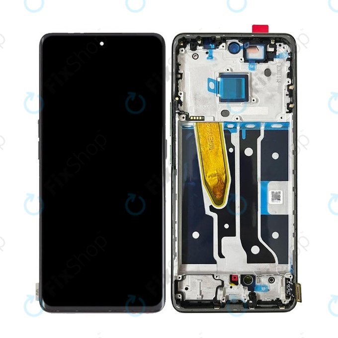 Realme 11 Pro RMX3771 - LCD Display + Touchscreen Front Glas + Rahmen (Astral Black) OLED