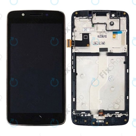 Motorola Moto G5 XT1676 - LCD Display + Touchscreen Front Glas + Rahmen (Black) TFT