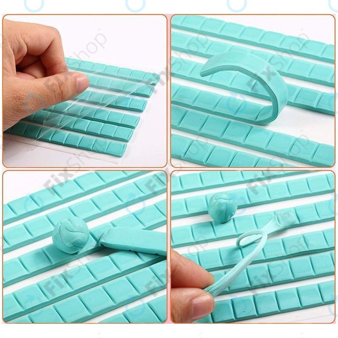 Klebeknete für die Reinigung von Telefonen und Kopfhörern (6 Streifen)