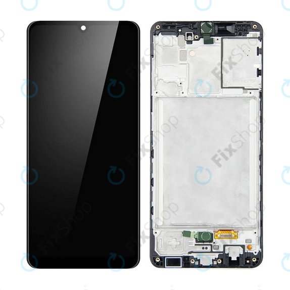 Samsung Galaxy A31 A315F - LCD Display + Touchscreen Front Glas + Rahmen (Prism Crush Black) TFT
