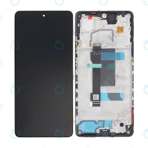 Xiaomi Poco X5 Pro - LCD Display + Touchscreen Front Glas + Rahmen (Astral Black) TFT