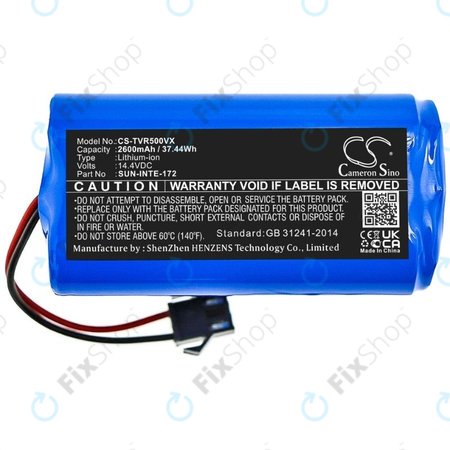 Sencor SRV 9150WH, SRX-0911 - Akku Batterie SUN-INTE-172 Li-Ion 14.4V 2600mAh HQ