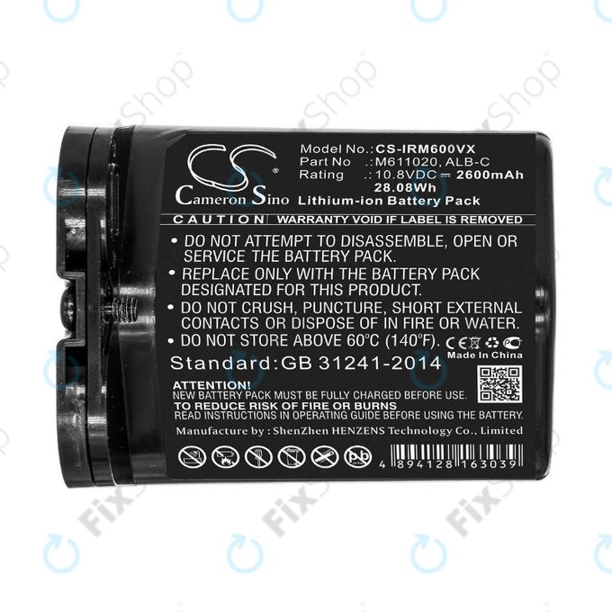 iRobot Braava jet m6 - Akku Batterie ALB-C, M611020 Li-Ion 10.8V 2600mAh HQ