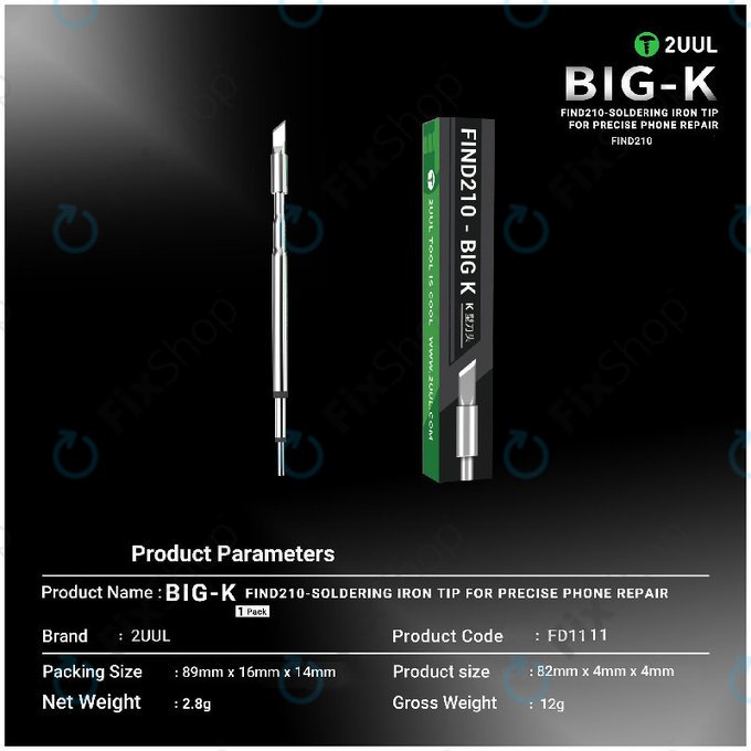 Lötspitze, Messertyp (K-Typ), 2UUL C210