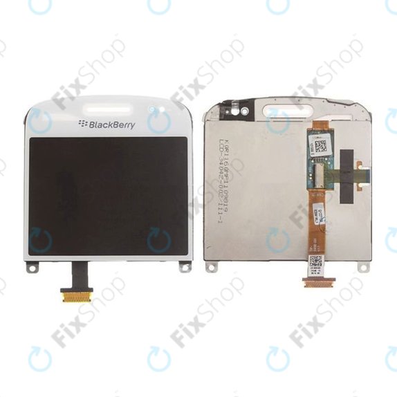 Blackberry Bold Touch 9900 - LCD Display + Touchscreen Front Glas + Rahmen Verzia 002 (White) TFT